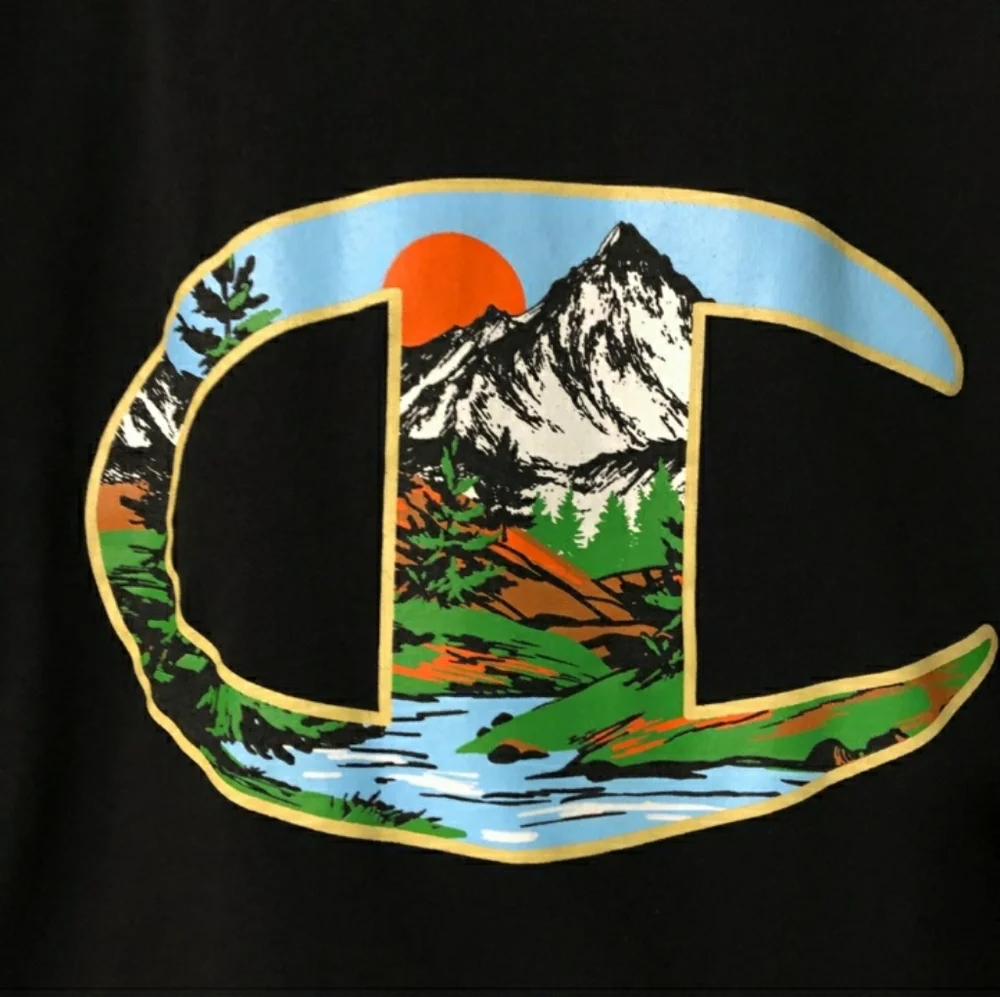 CHAMPION Mens Classic Graphic T-Shirt Camp Wear - Picture 9 of 10